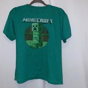 Green Minecraft Graphic Shirt